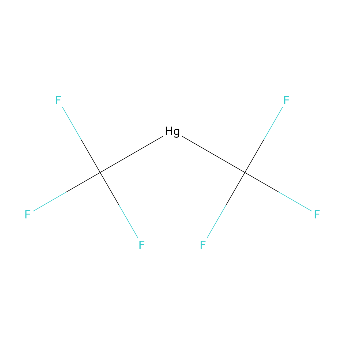Bis(trifluoromethyl)mercury molecular structure, CAS 371-76-6