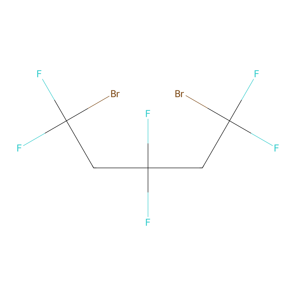 1,5-Dibromo-1,1,3,3,5,5-hexafluoropentane molecular structure, CAS 371-83-5