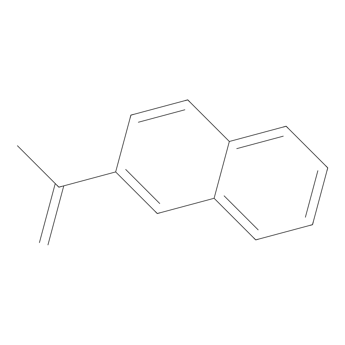 2-Isopropenylnaphthalene molecular structure, CAS 3710-23-4