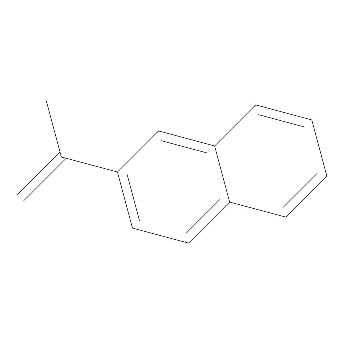 2-Isopropenylnaphthalene molecular structure, CAS 3710-23-4