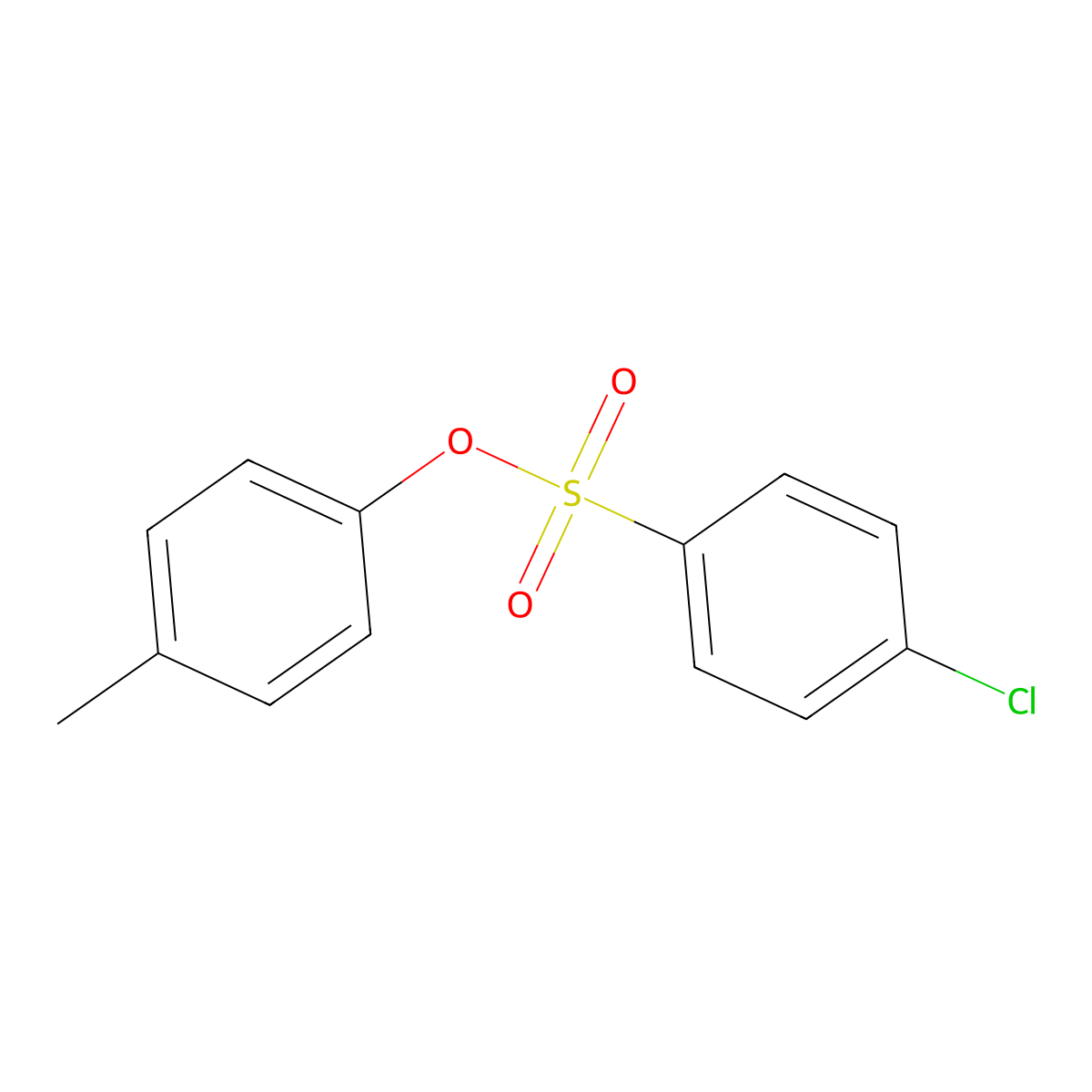 4-Methylphenyl 4-chlorobenzenesulfonate molecular structure, CAS 37100-89-3