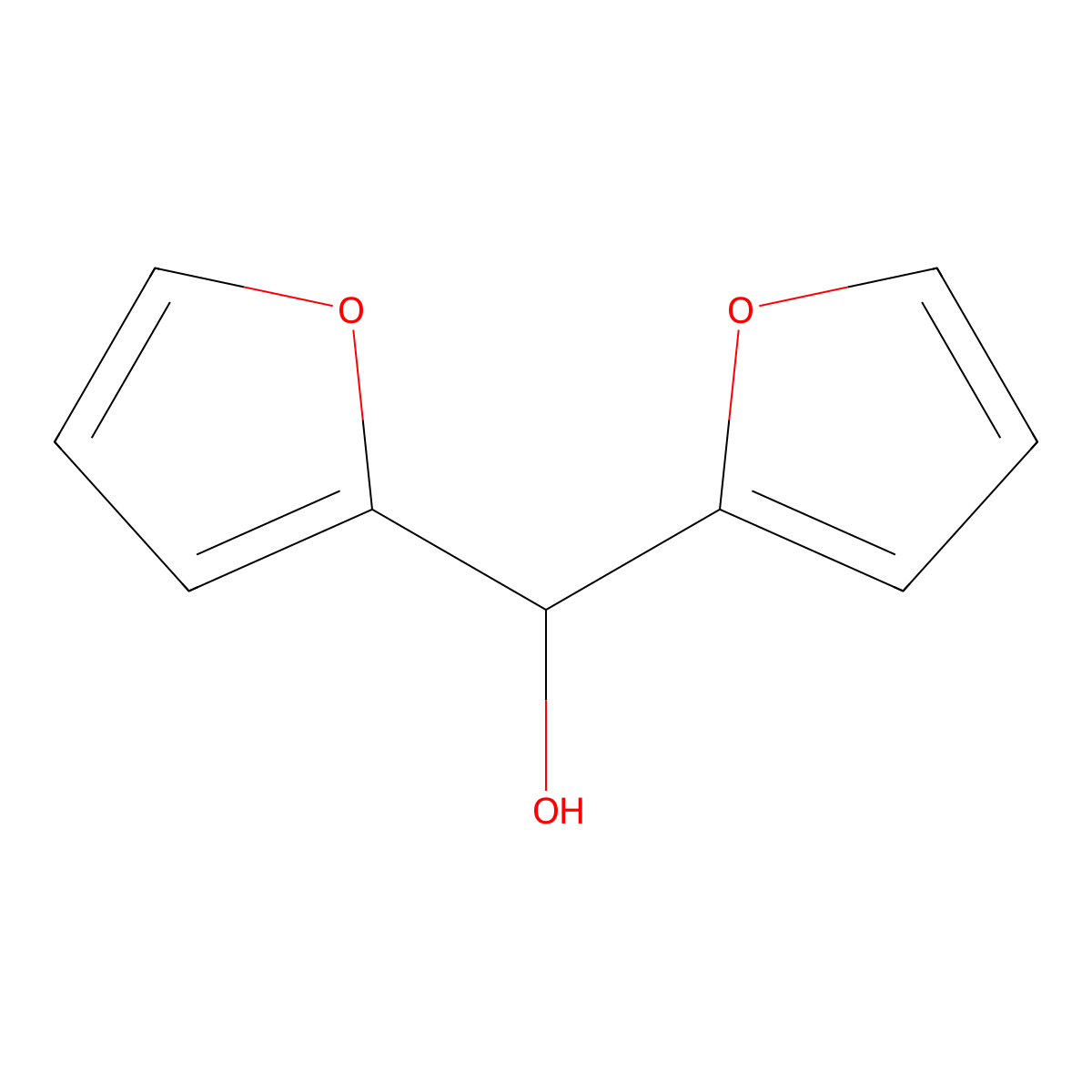 2,2'-Difurylmethanol molecular structure, CAS 37104-40-8