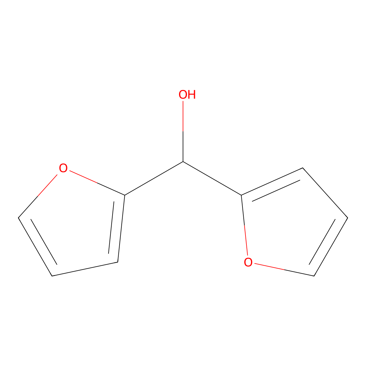 2,2'-Difurylmethanol molecular structure, CAS 37104-40-8