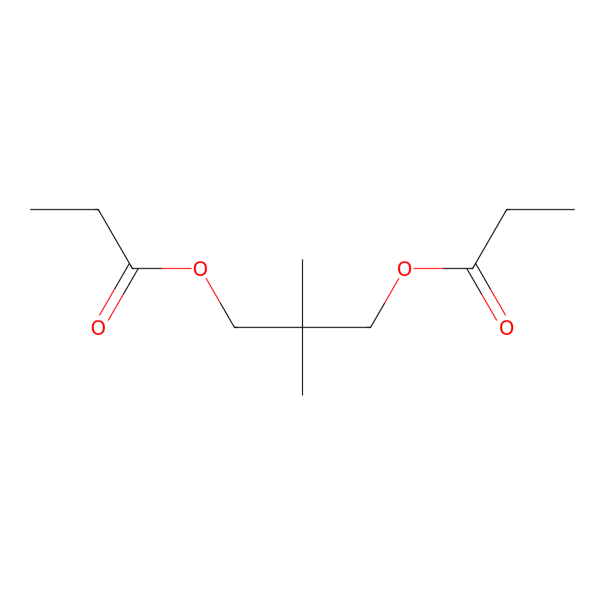1,3-Propanediol, 2,2-dimethyl-, 1,3-dipropanoate molecular structure, CAS 3711-13-5