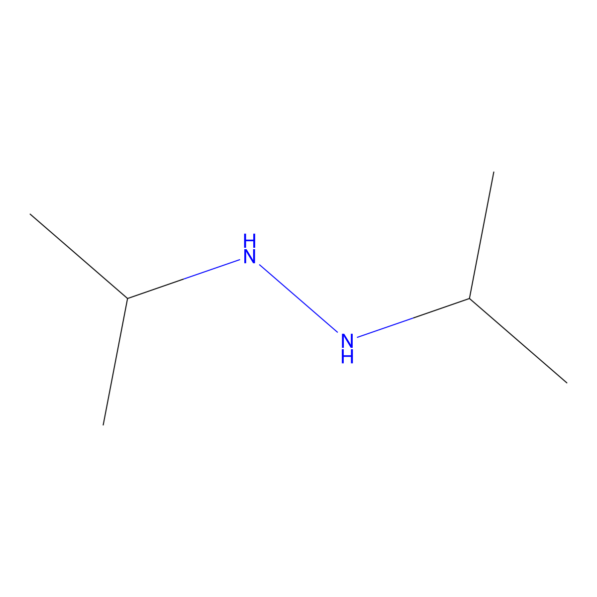 1,2-Diisopropylhydrazine molecular structure, CAS 3711-34-0