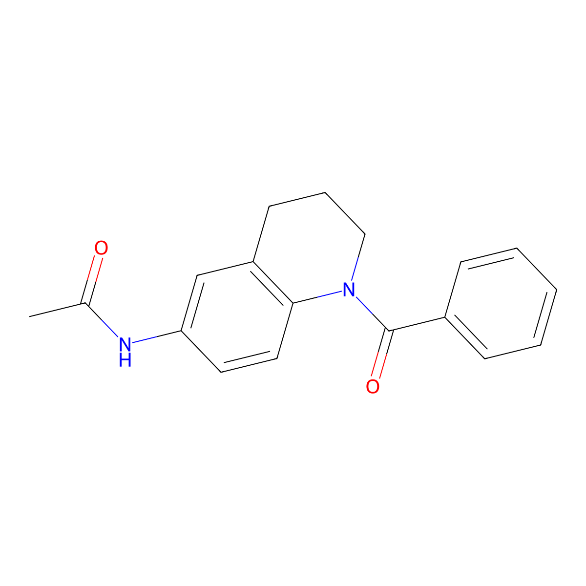 N-(1-benzoyl-1,2,3,4-tetrahydroquinolin-6-yl)acetamide molecular structure, CAS 371119-24-3