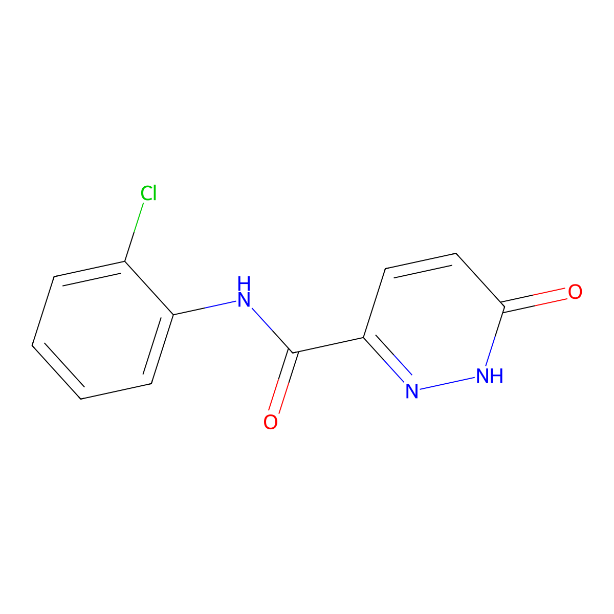 N-(2-chlorophenyl)-6-oxo-1,6-dihydropyridazine-3-carboxamide molecular structure, CAS 371125-44-9