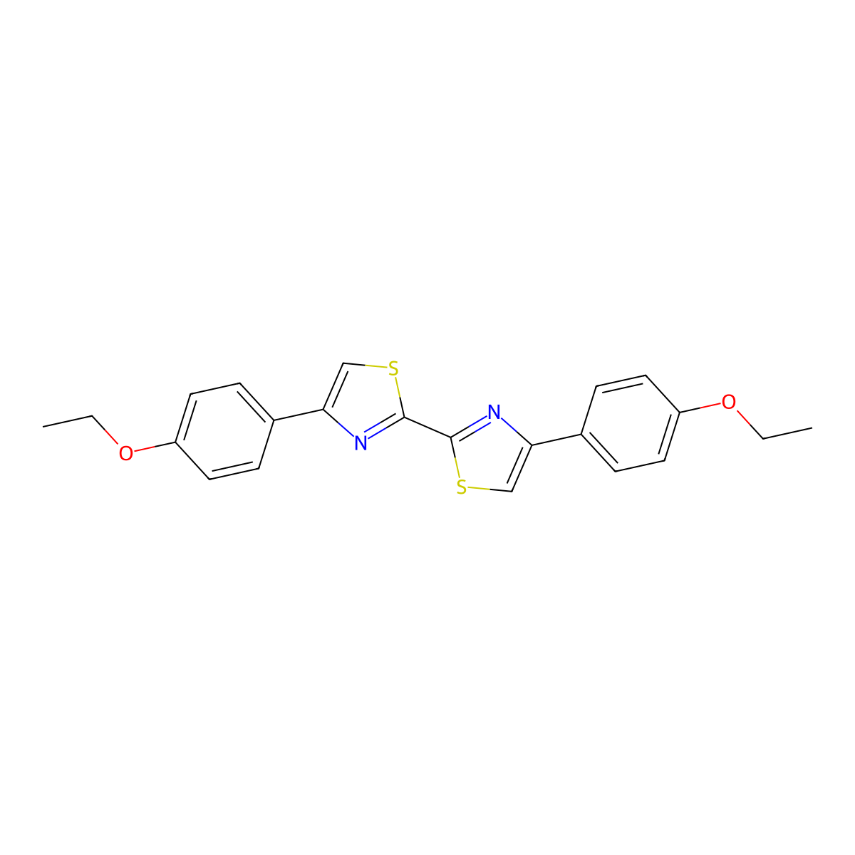 4-(4-Ethoxyphenyl)-2-[4-(4-ethoxyphenyl)-1,3-thiazol-2-yl]-1,3-thiazole molecular structure, CAS 371126-48-6