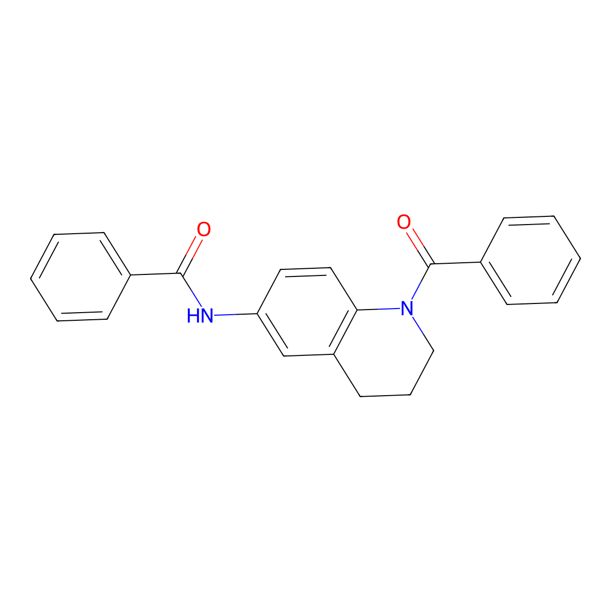 N-(1-benzoyl-1,2,3,4-tetrahydroquinolin-6-yl)benzamide molecular structure, CAS 371133-44-7
