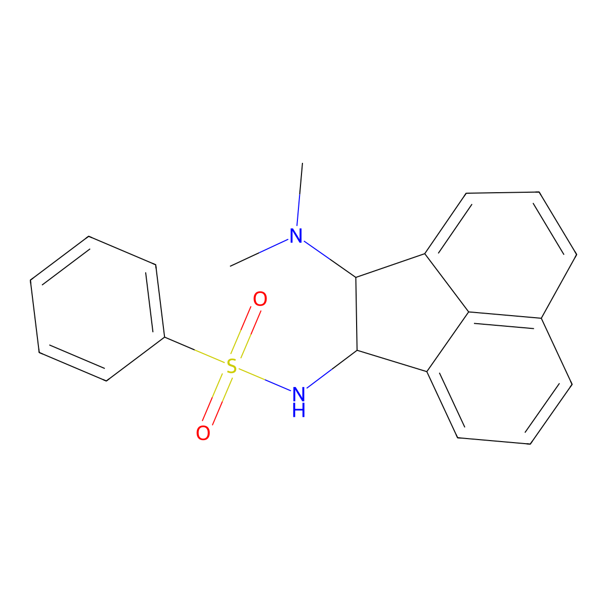 N-[2-(dimethylamino)-1,2-dihydroacenaphthylen-1-yl]benzenesulfonamide molecular structure, CAS 371141-96-7