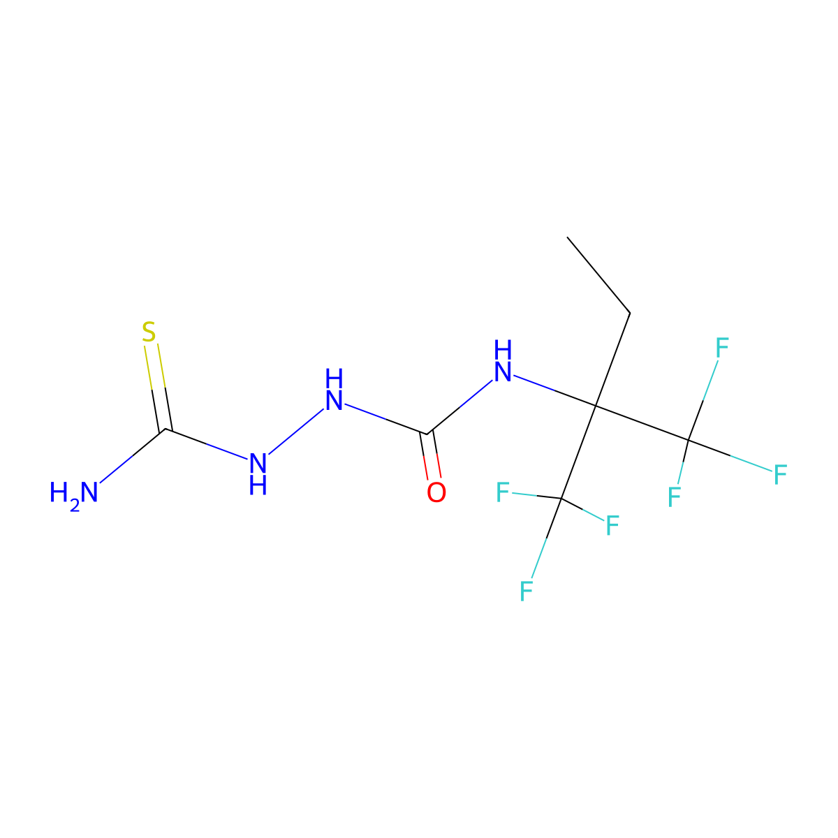 1-(Carbamothioylamino)-3-[1,1,1-trifluoro-2-(trifluoromethyl)butan-2-yl]urea molecular structure, CAS 371143-80-5