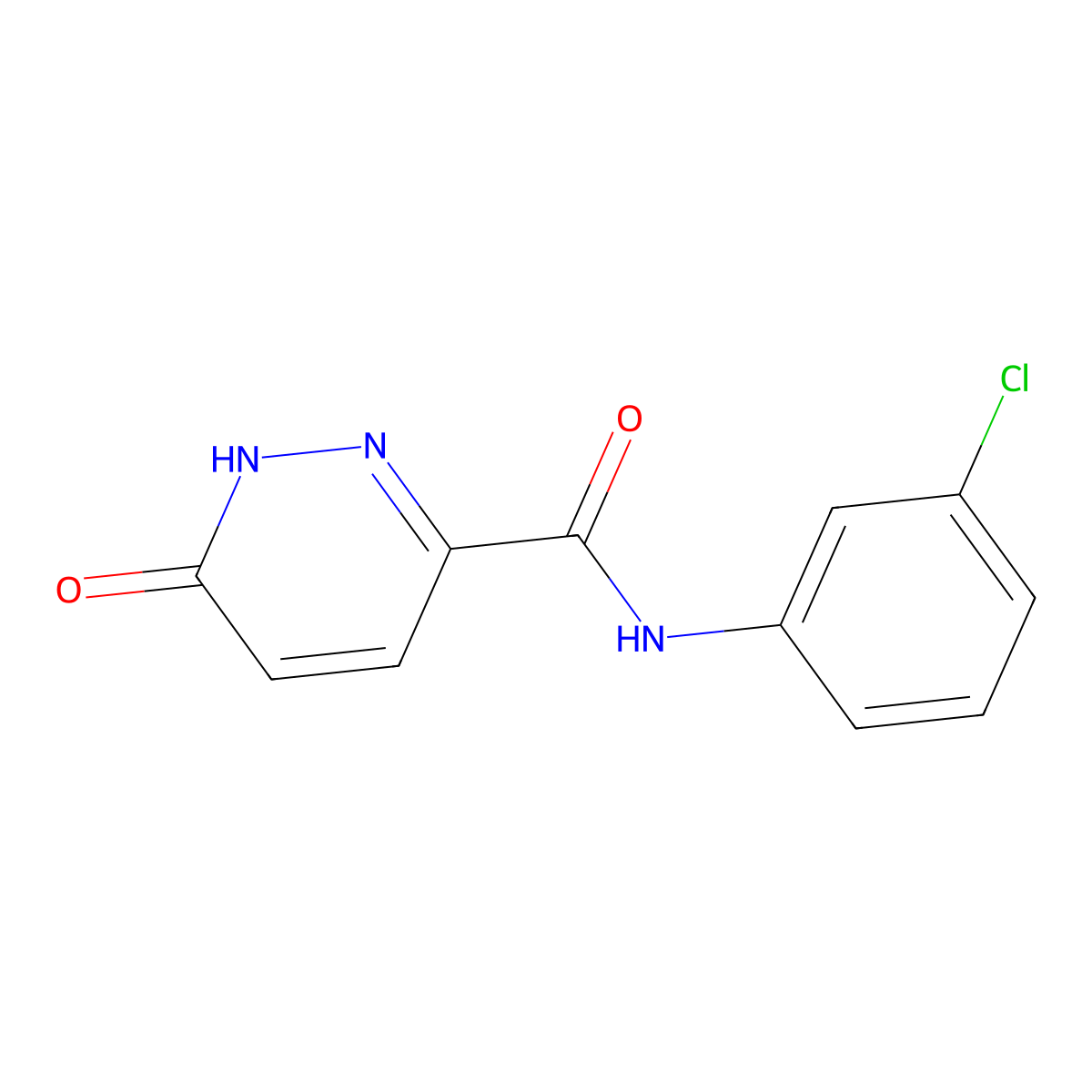 N-(3-chlorophenyl)-6-oxo-1,6-dihydropyridazine-3-carboxamide molecular structure, CAS 371144-28-4