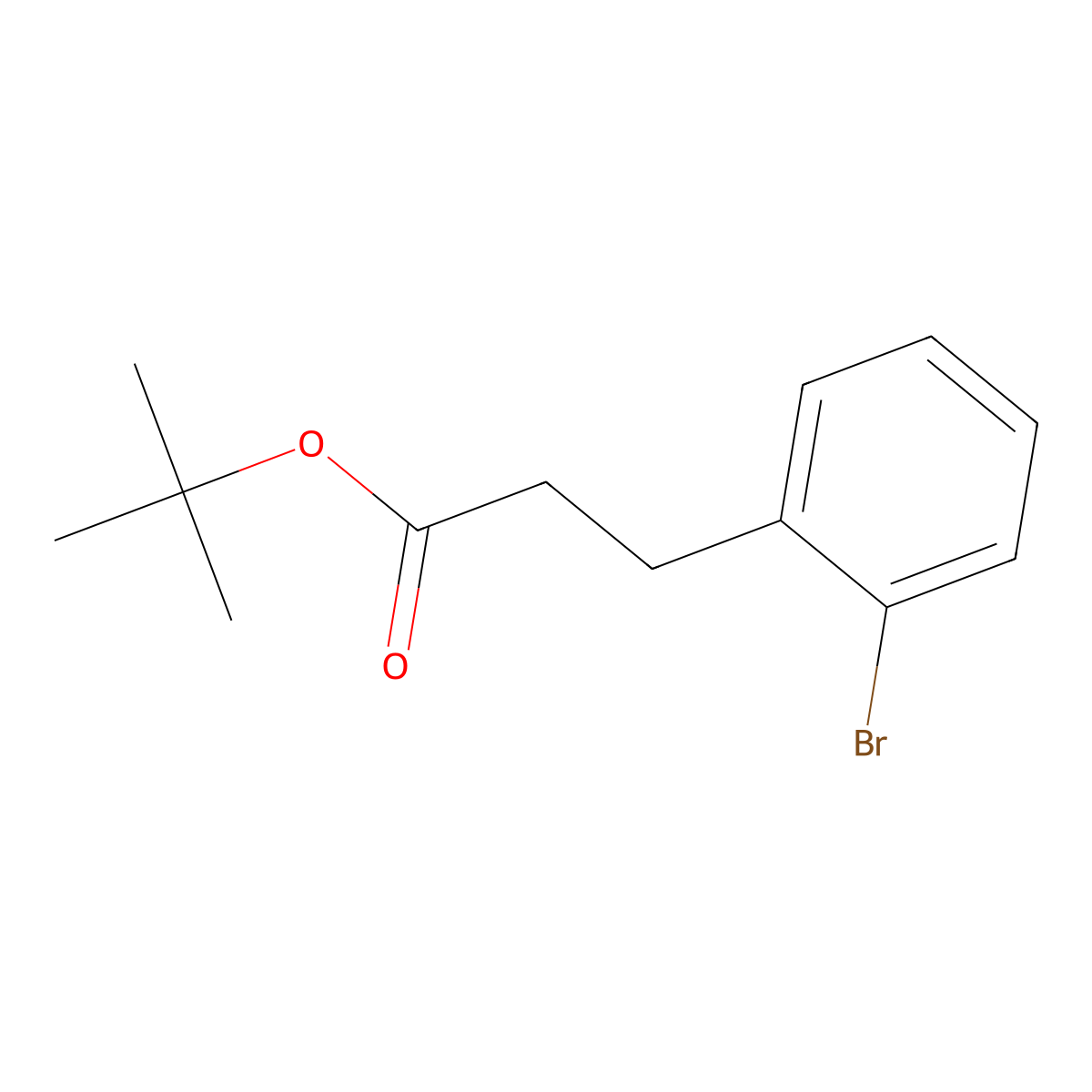 Tert-butyl 3-(2-bromophenyl)propanoate molecular structure, CAS 371148-01-5