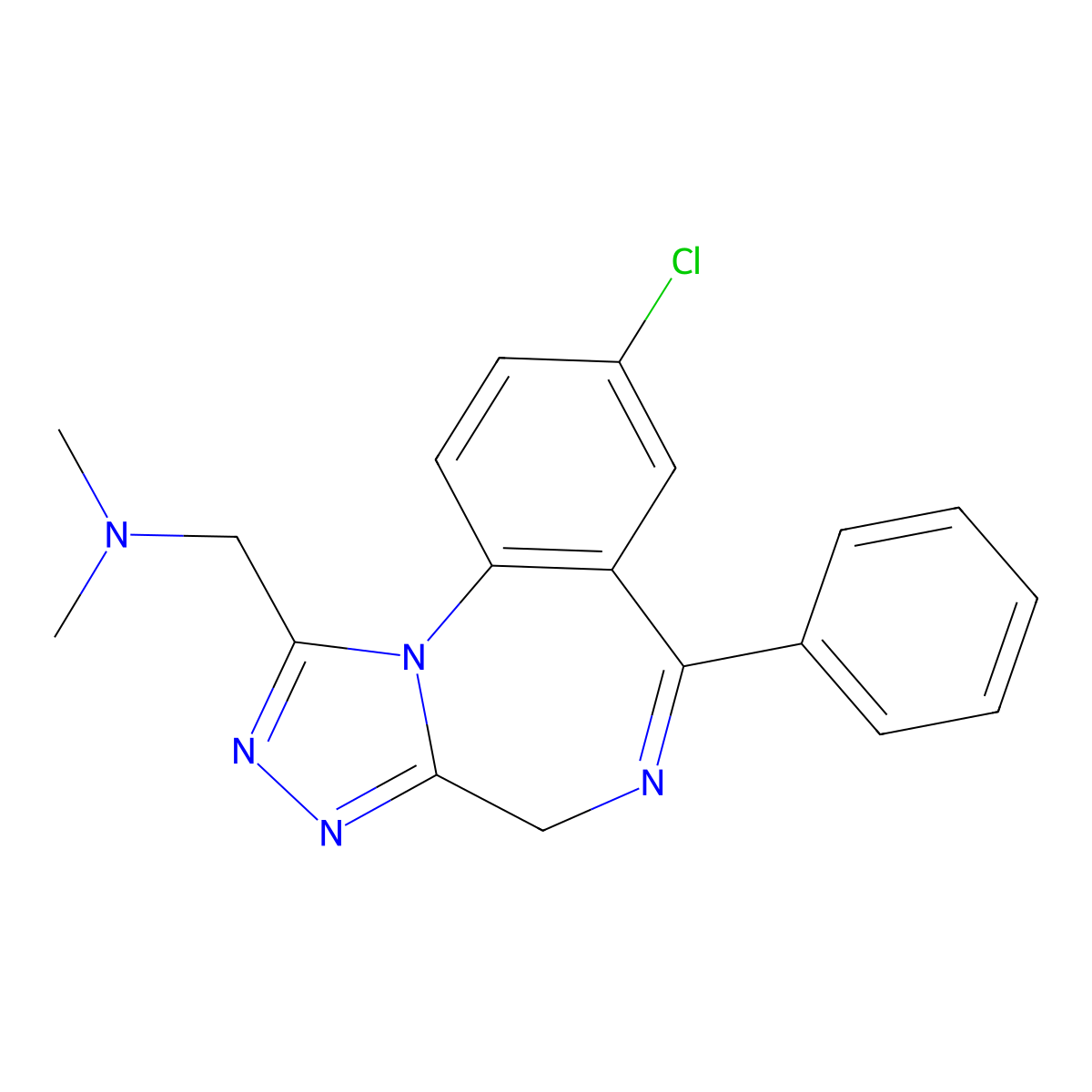 Adinazolam molecular structure, CAS 37115-32-5