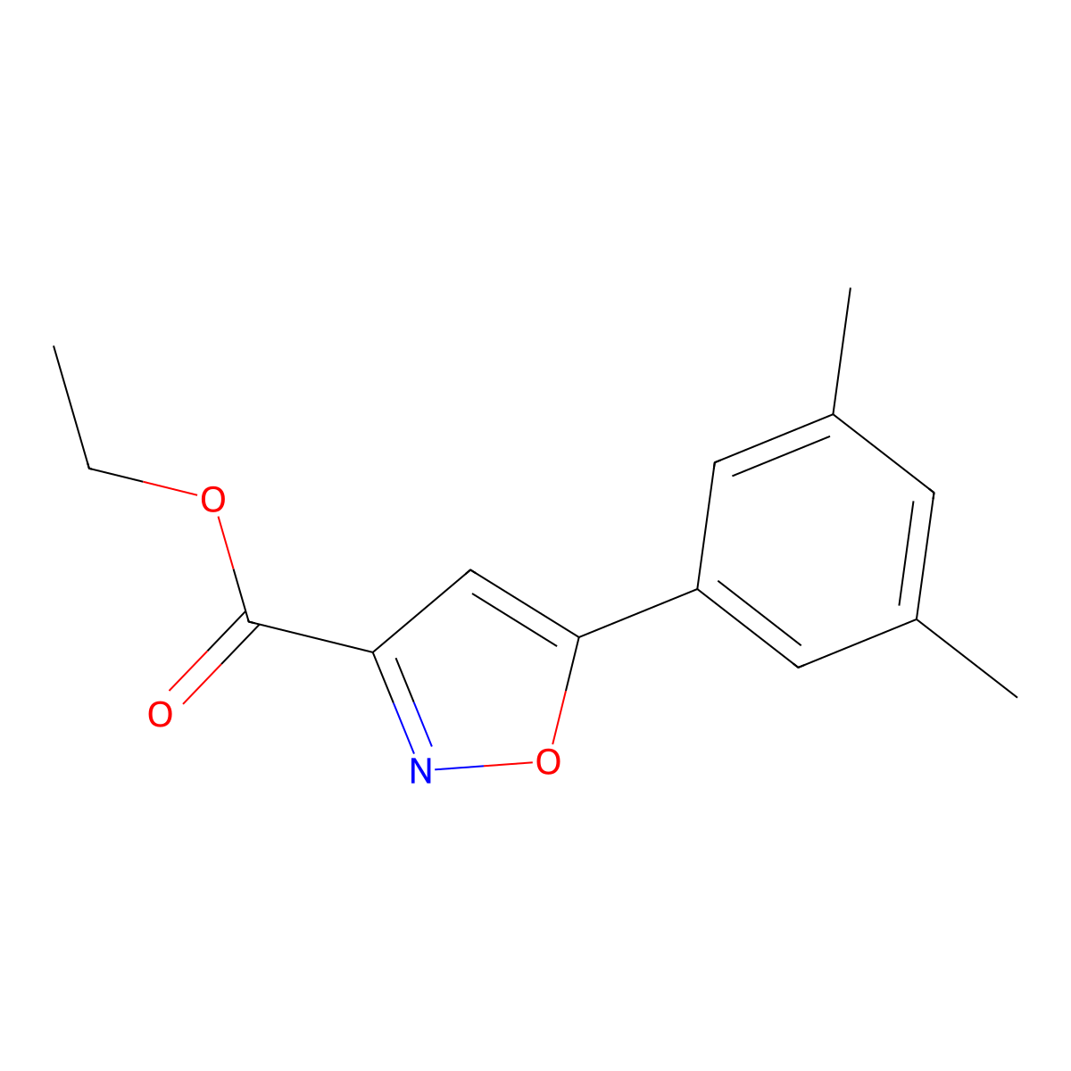Ethyl 5-(3,5-Dimethylphenyl)isoxazole-3-carboxylate molecular structure, CAS 371157-18-5