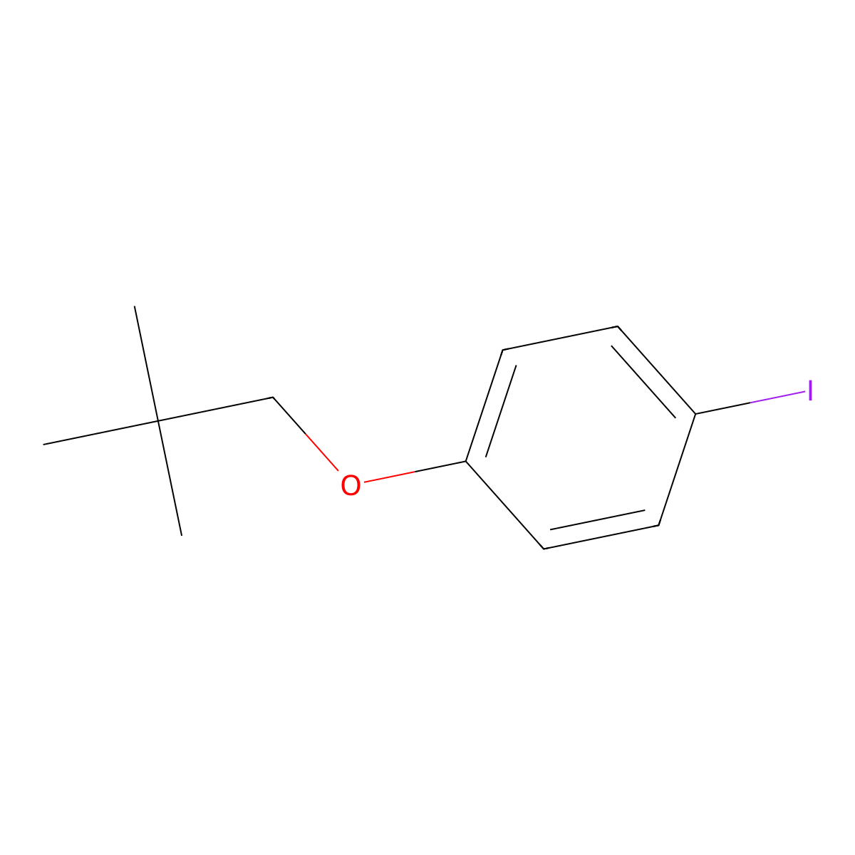 1-(2,2-Dimethylpropoxy)-4-iodobenzene molecular structure, CAS 371197-23-8