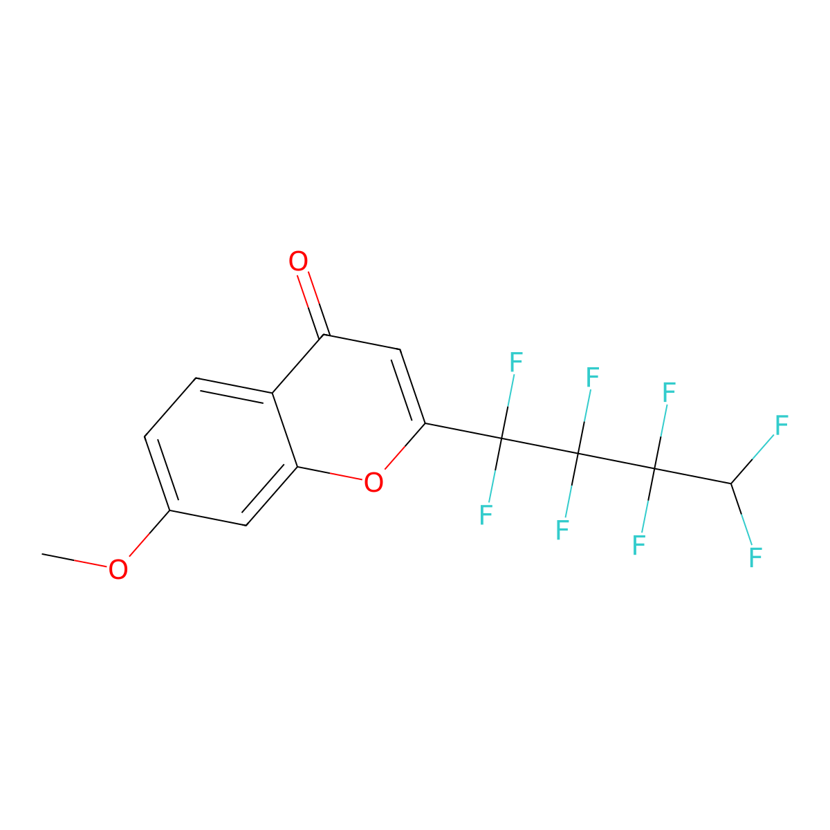7-methoxy-2-(1,1,2,2,3,3,4,4-octafluorobutyl)-4H-chromen-4-one molecular structure, CAS 371200-53-2