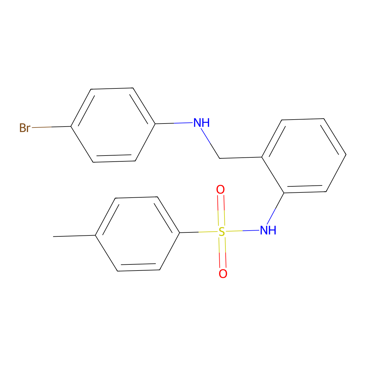 N-[2-[(4-bromoanilino)methyl]phenyl]-4-methylbenzenesulfonamide molecular structure, CAS 371202-91-4