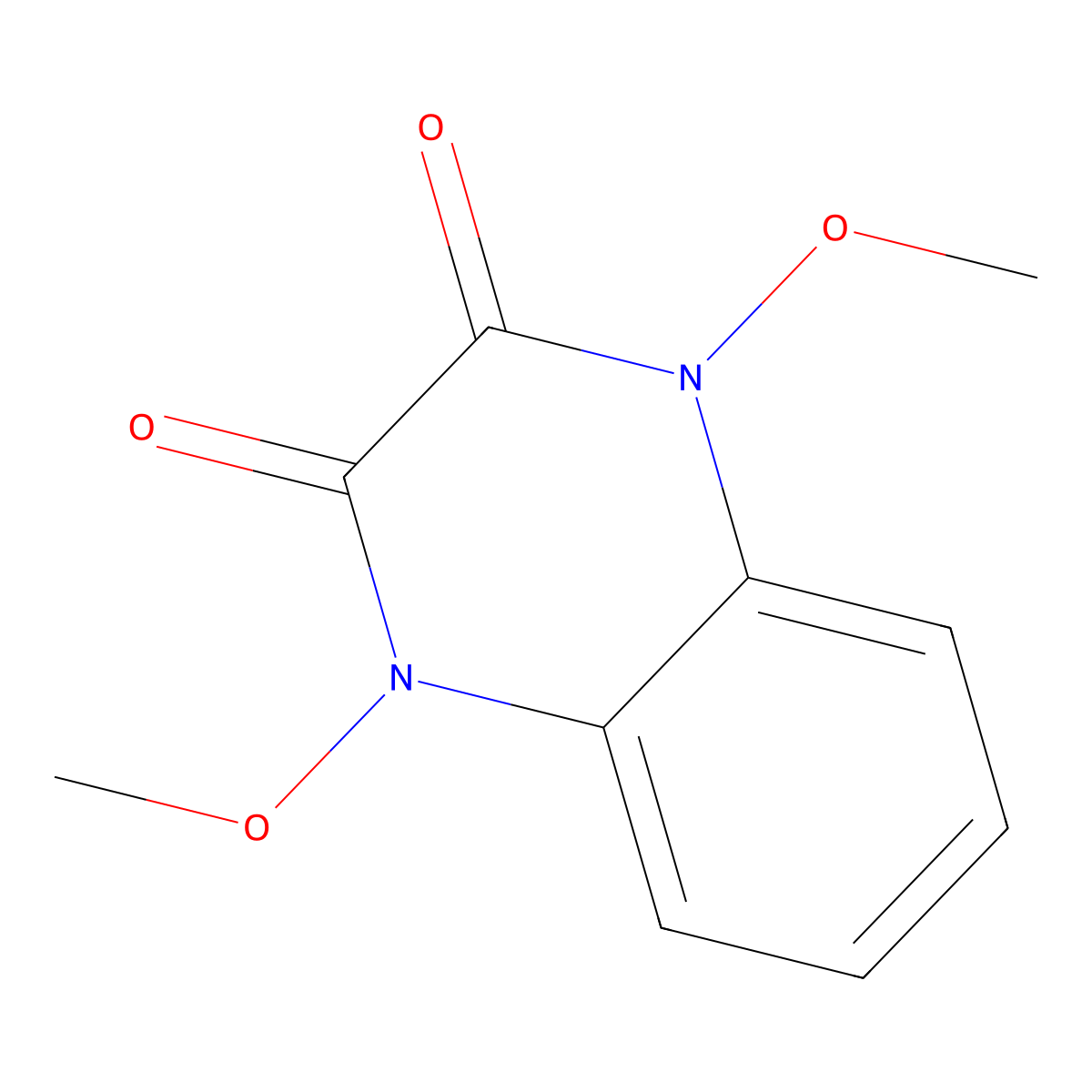 1,4-Dimethoxyquinoxaline-2,3-dione molecular structure, CAS 371203-79-1