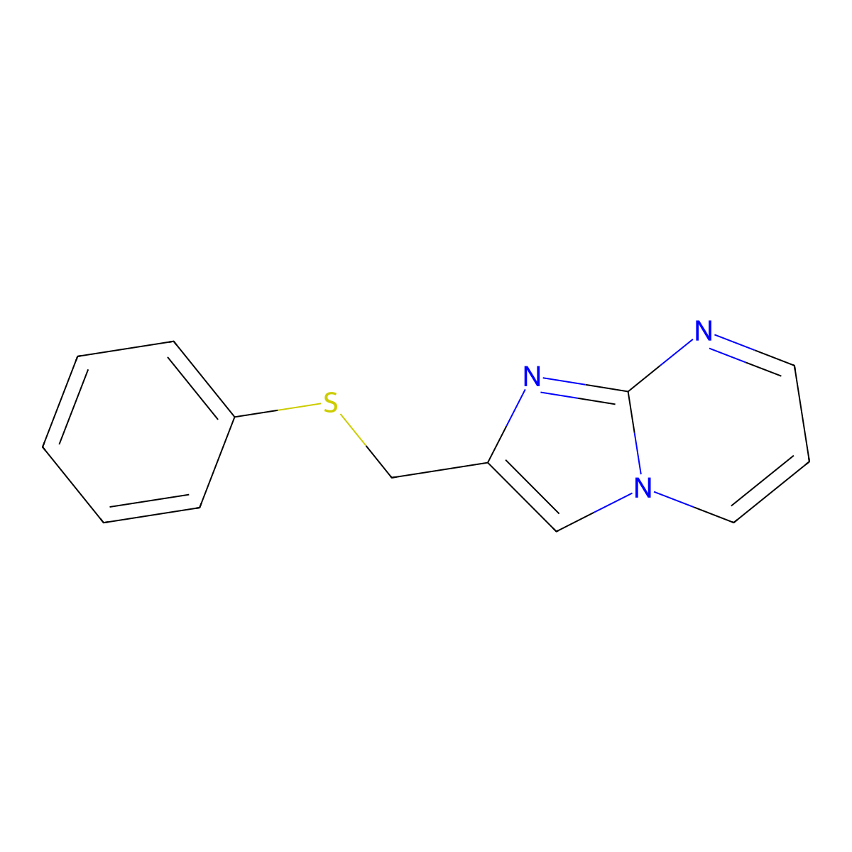 2-((Phenylthio)methyl)imidazo[1,2-a]pyrimidine molecular structure, CAS 371211-44-8