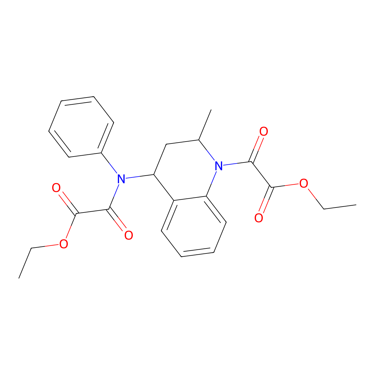 ethyl 2-[4-(N-(2-ethoxy-2-oxoacetyl)anilino)-2-methyl-3,4-dihydro-2H-quinolin-1-yl]-2-oxoacetate molecular structure, CAS 371219-07-7