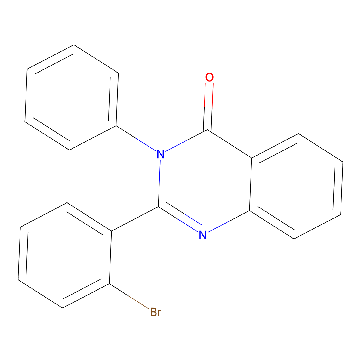 2-(2-Bromophenyl)-3-phenylquinazolin-4-one molecular structure, CAS 371224-87-2