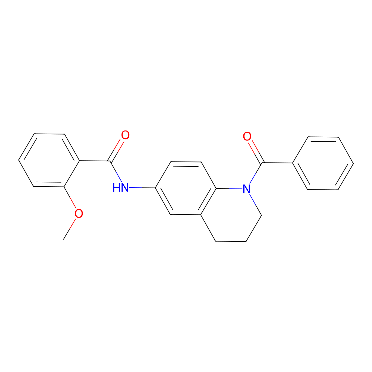 N-(1-benzoyl-1,2,3,4-tetrahydroquinolin-6-yl)-2-methoxybenzamide molecular structure, CAS 371226-09-4