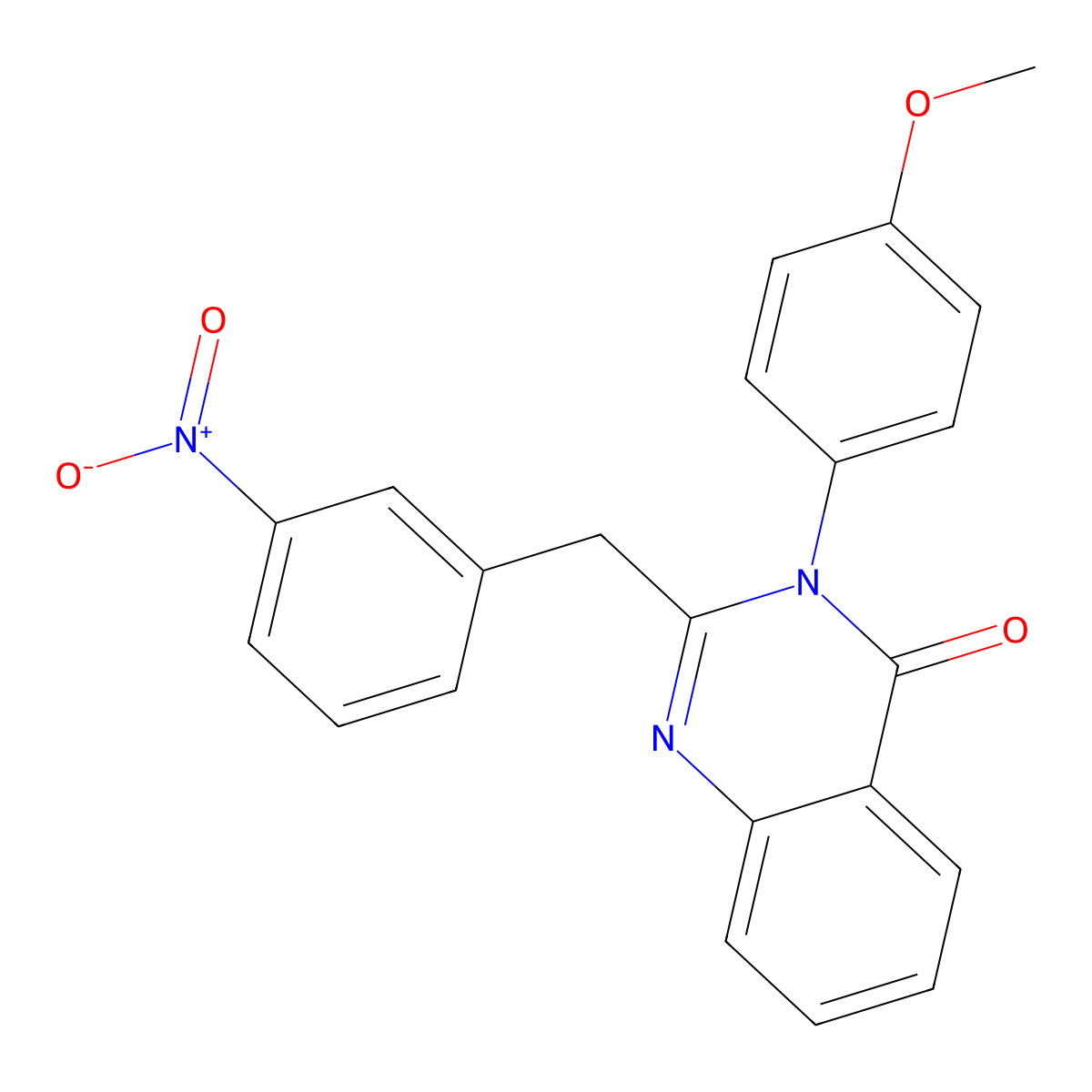3-(4-Methoxyphenyl)-2-[(3-nitrophenyl)methyl]quinazolin-4-one molecular structure, CAS 371234-43-4