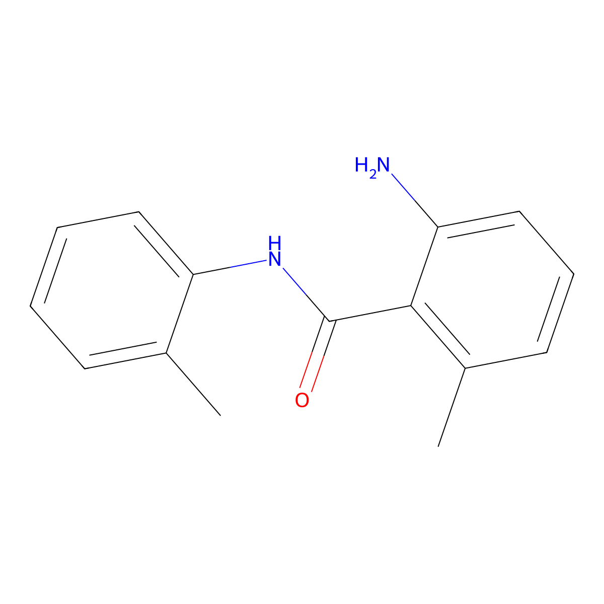 2-Amino-6-methyl-N-(o-tolyl)benzamide molecular structure, CAS 371244-06-3