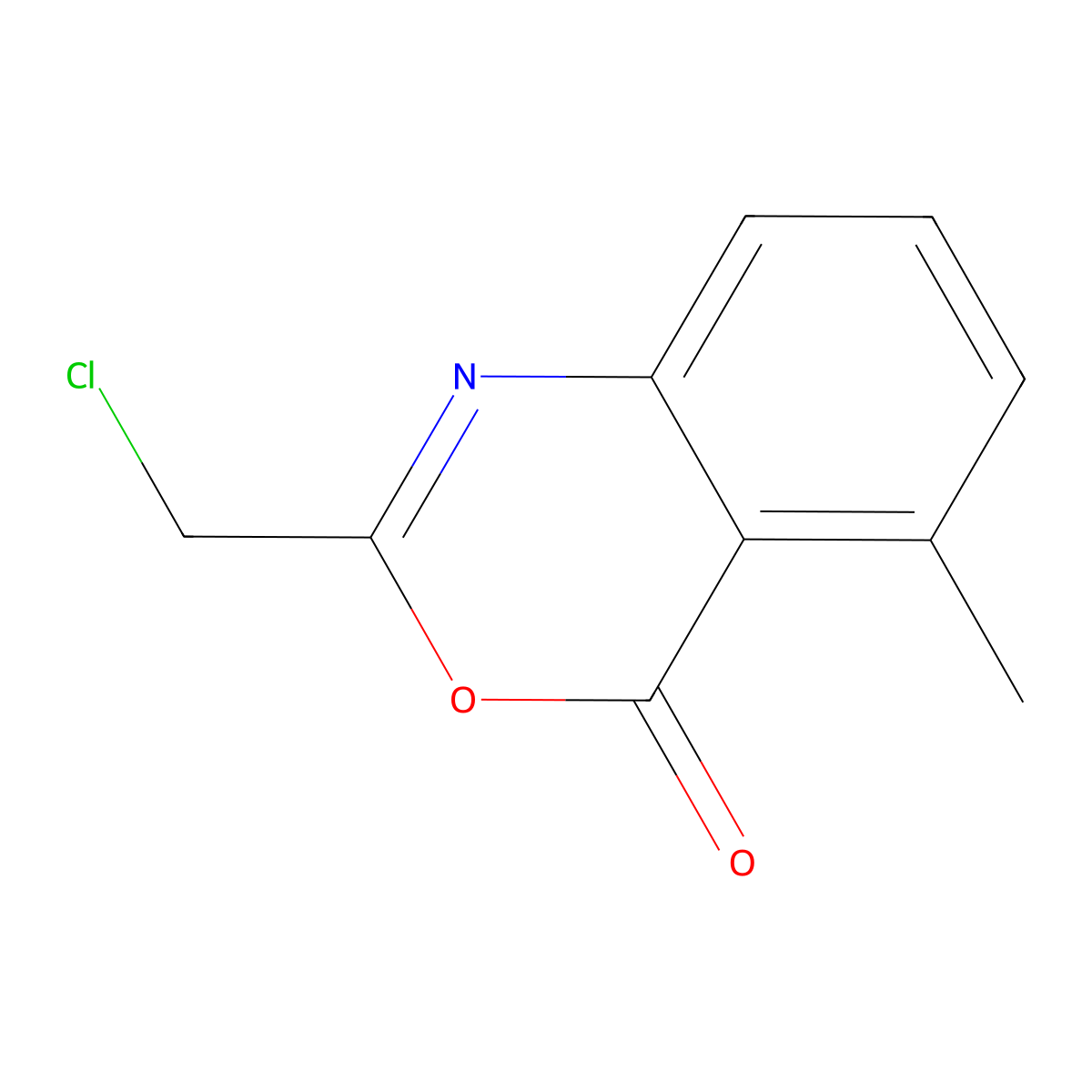 2-(chloromethyl)-5-methyl-4H-3,1-benzoxazin-4-one molecular structure, CAS 371244-15-4