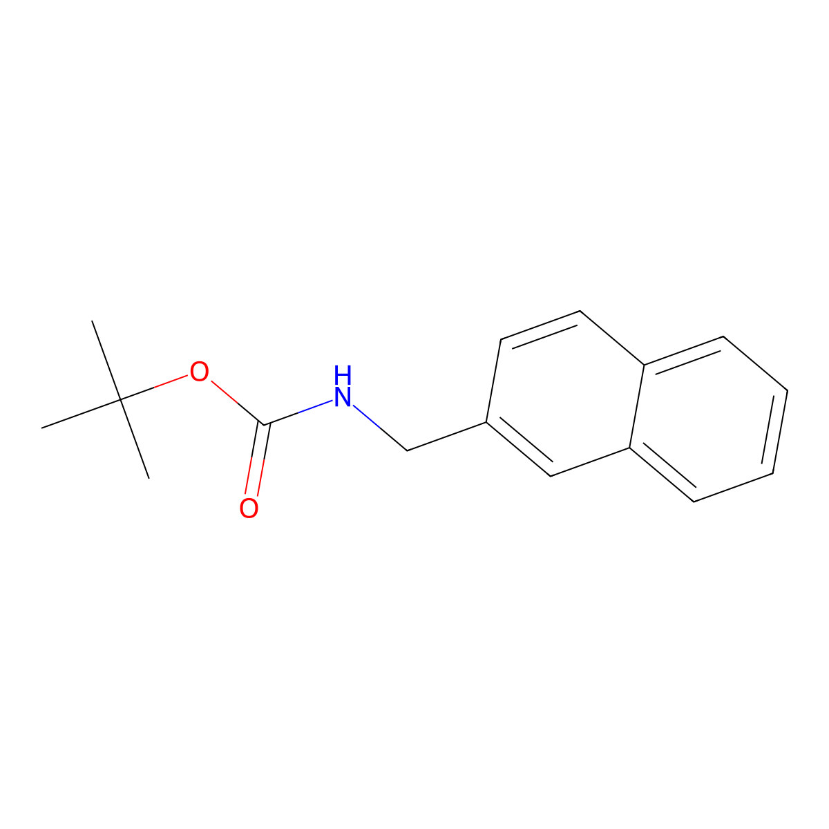Carbamic acid, (2-naphthalenylmethyl)-, 1,1-dimethylethyl ester molecular structure, CAS 371247-56-2