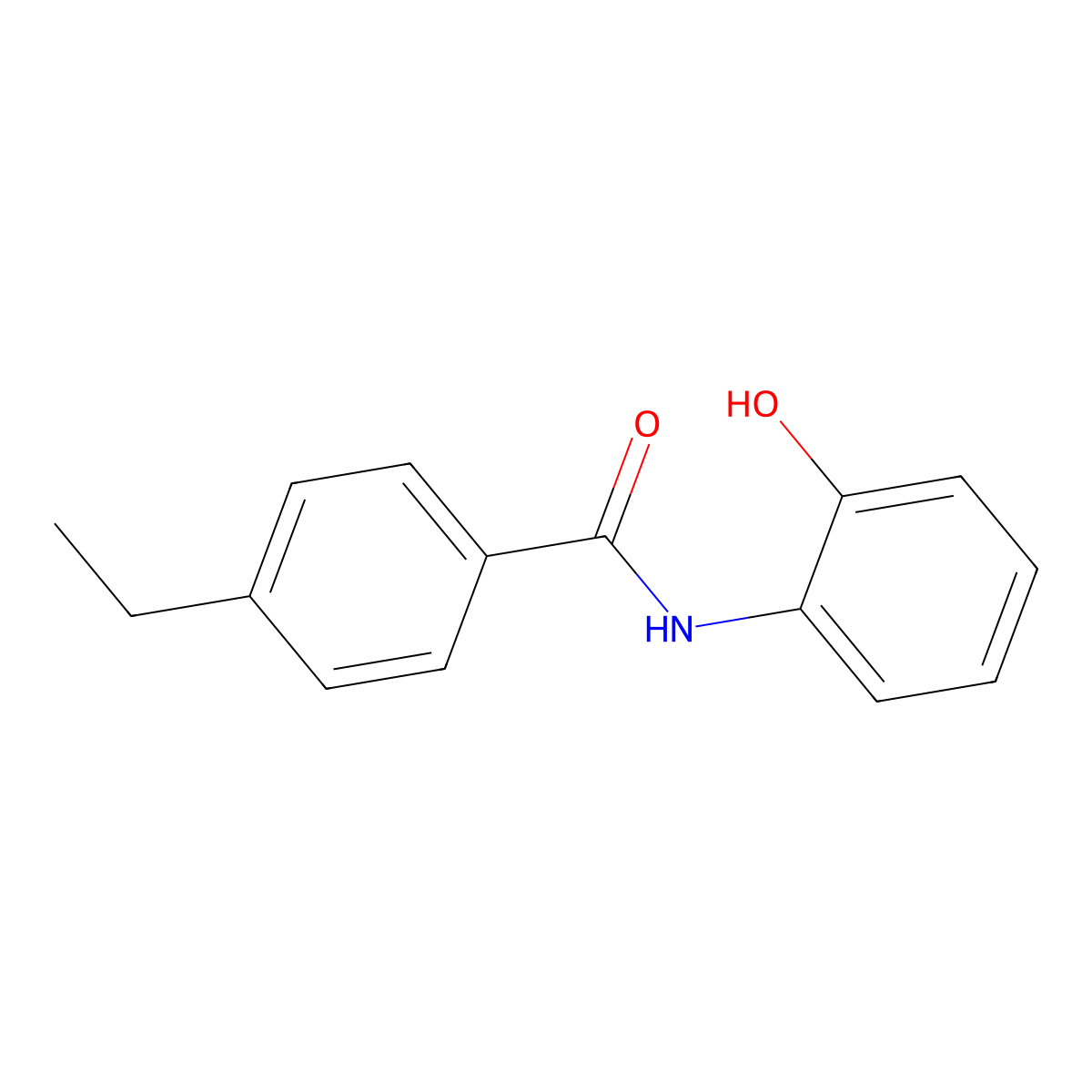 4-ethyl-N-(2-hydroxyphenyl)benzamide molecular structure, CAS 37135-34-5