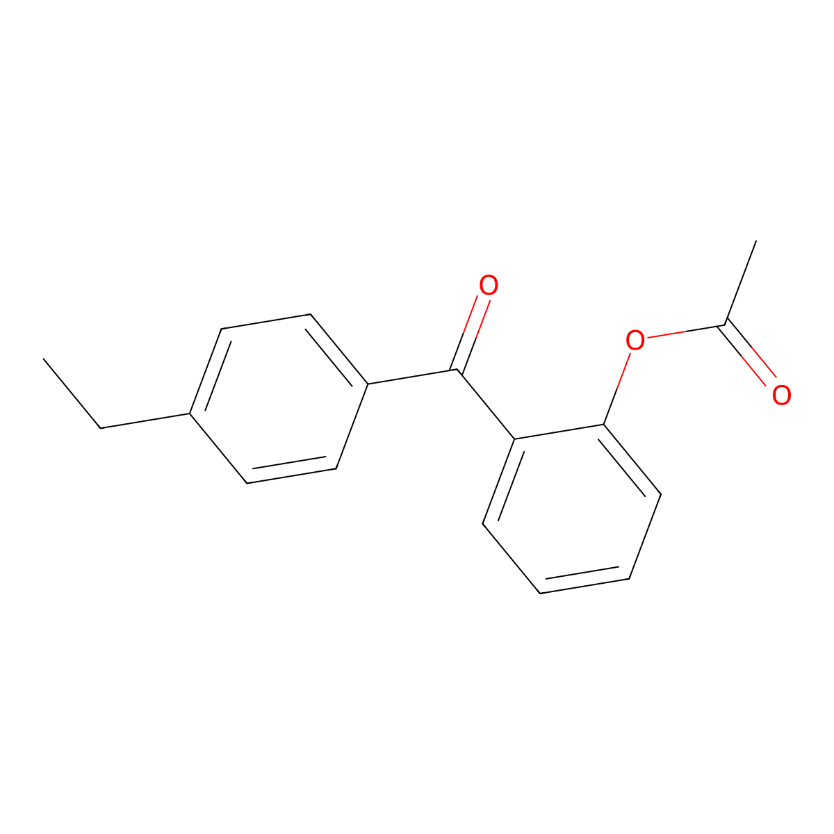 2-Acetoxy-4'-ethylbenzophenone molecular structure, CAS 37135-48-1