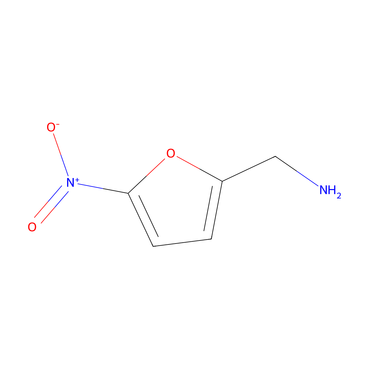 (5-Nitrofuran-2-yl)methanamine molecular structure, CAS 37136-36-0