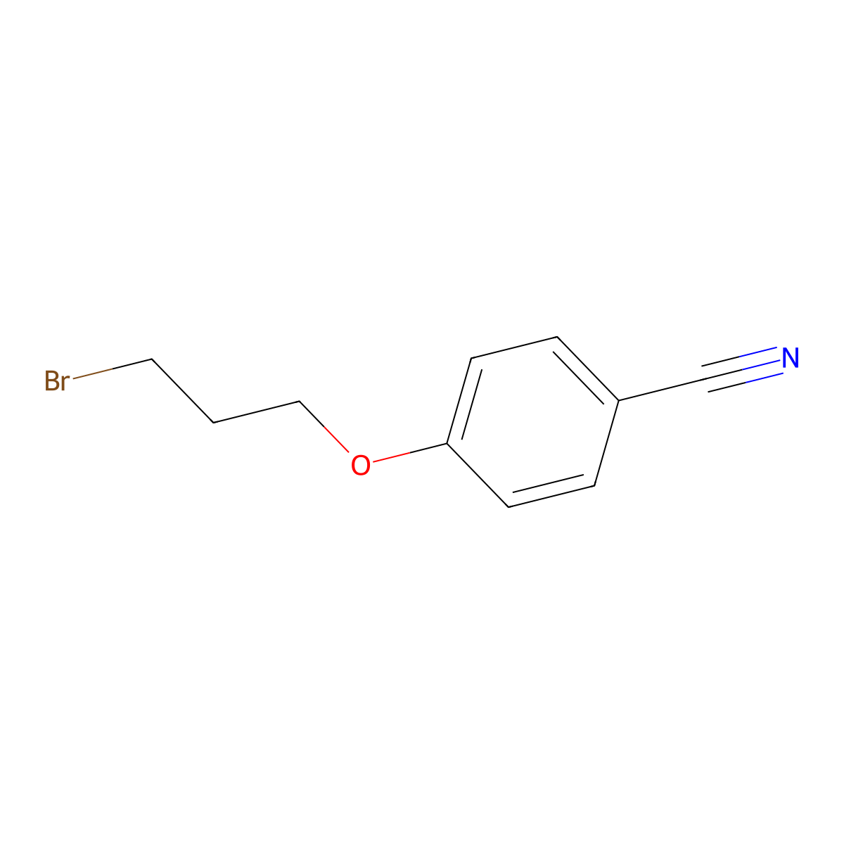 4-(3-Bromopropoxy)benzonitrile molecular structure, CAS 37136-86-0
