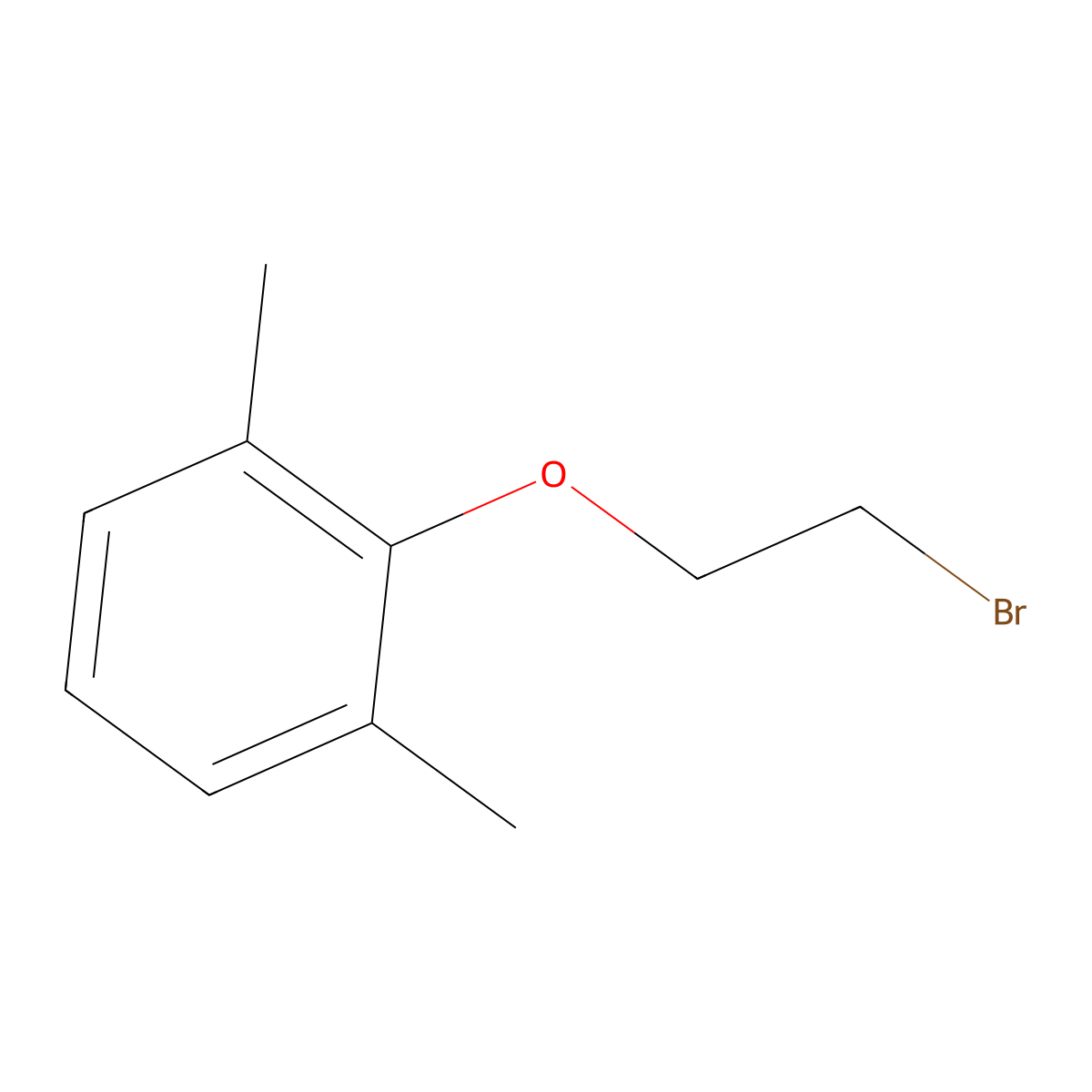 2-(2-Bromoethoxy)-1,3-dimethylbenzene molecular structure, CAS 37136-92-8