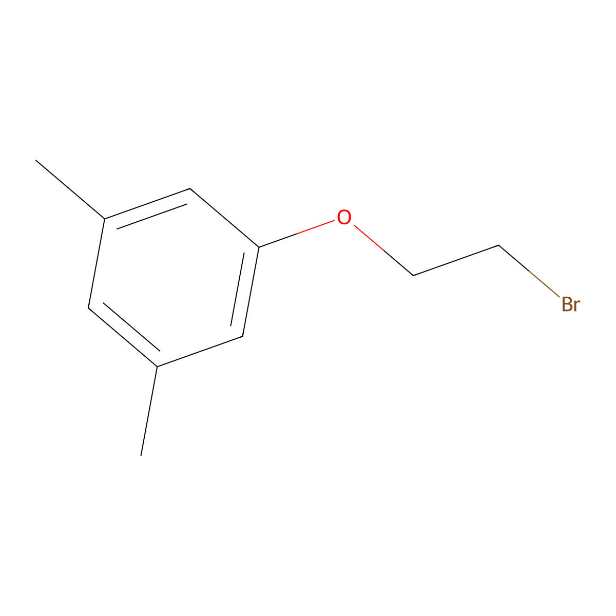 1-(2-Bromoethoxy)-3,5-dimethylbenzene molecular structure, CAS 37136-93-9