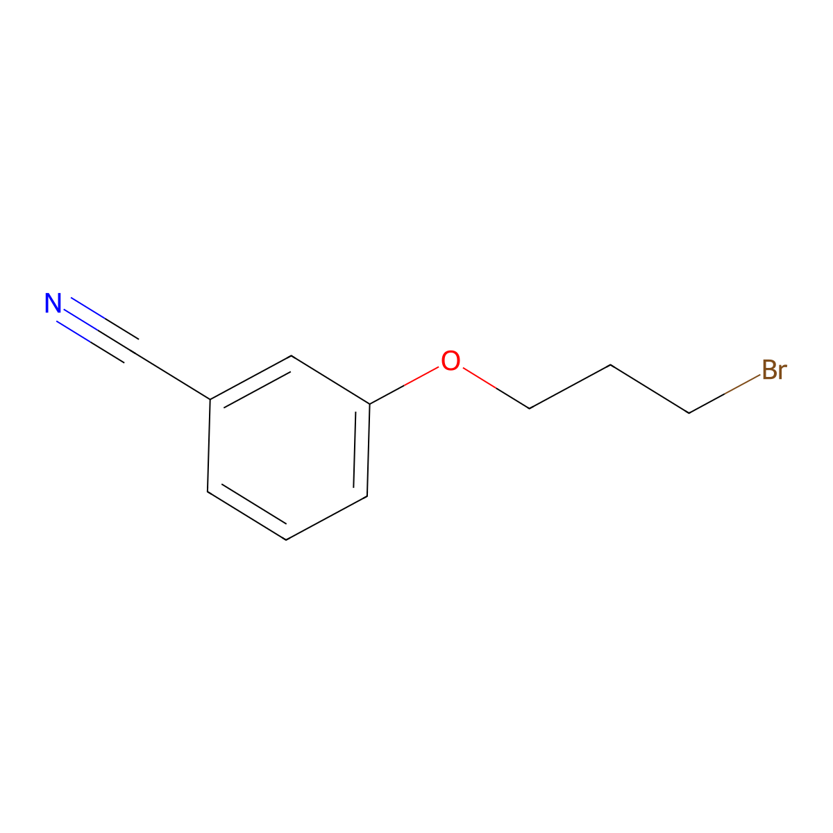 3-(3-Bromopropoxy)benzonitrile molecular structure, CAS 37136-97-3