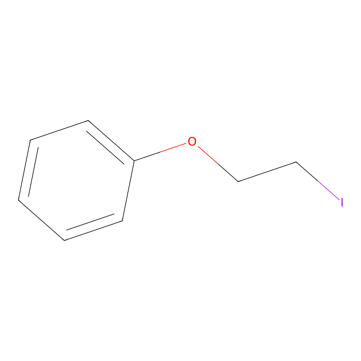 (2-Iodoethoxy)benzene molecular structure, CAS 37137-00-1