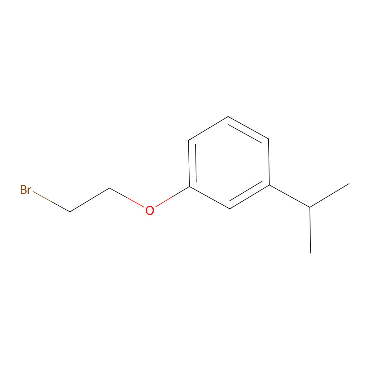 1-(2-Bromoethoxy)-3-(1-methylethyl)benzene molecular structure, CAS 37137-04-5