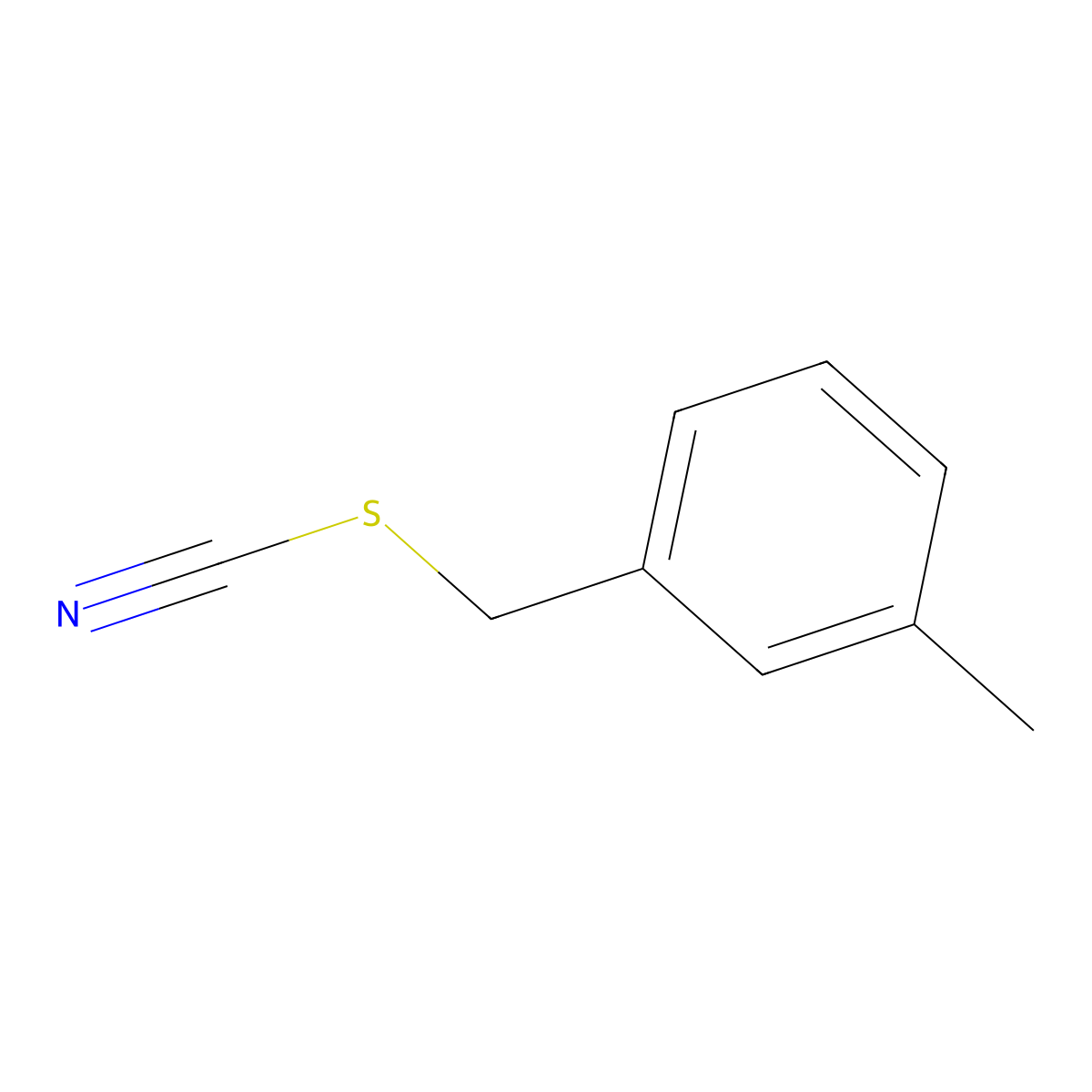 3-Methylbenzyl thiocyanate molecular structure, CAS 37141-50-7