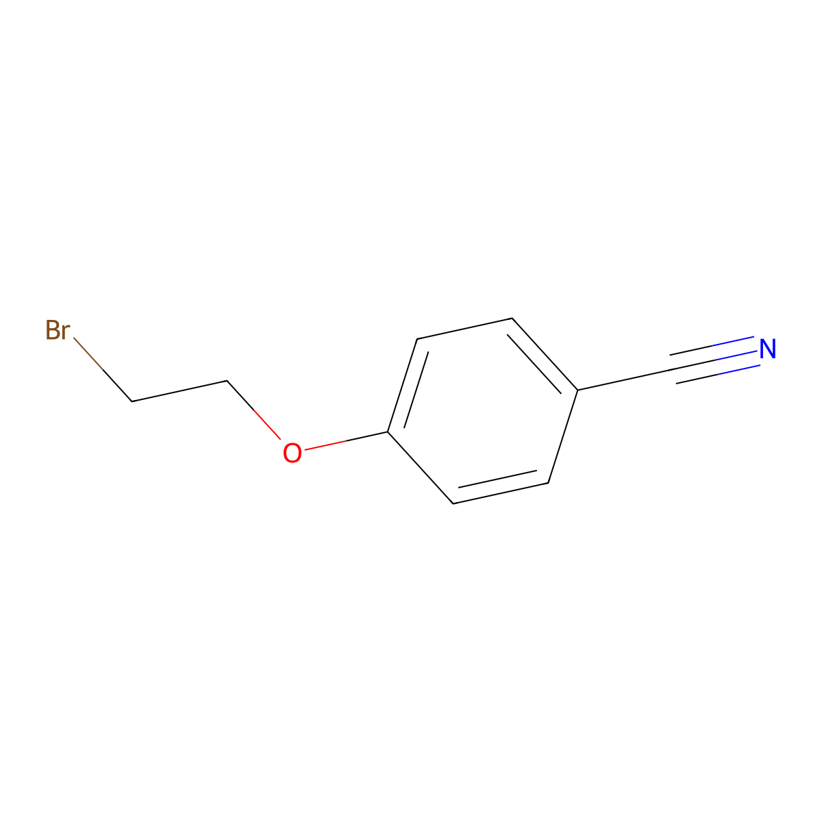 4-(2-Bromoethoxy)benzonitrile molecular structure, CAS 37142-39-5