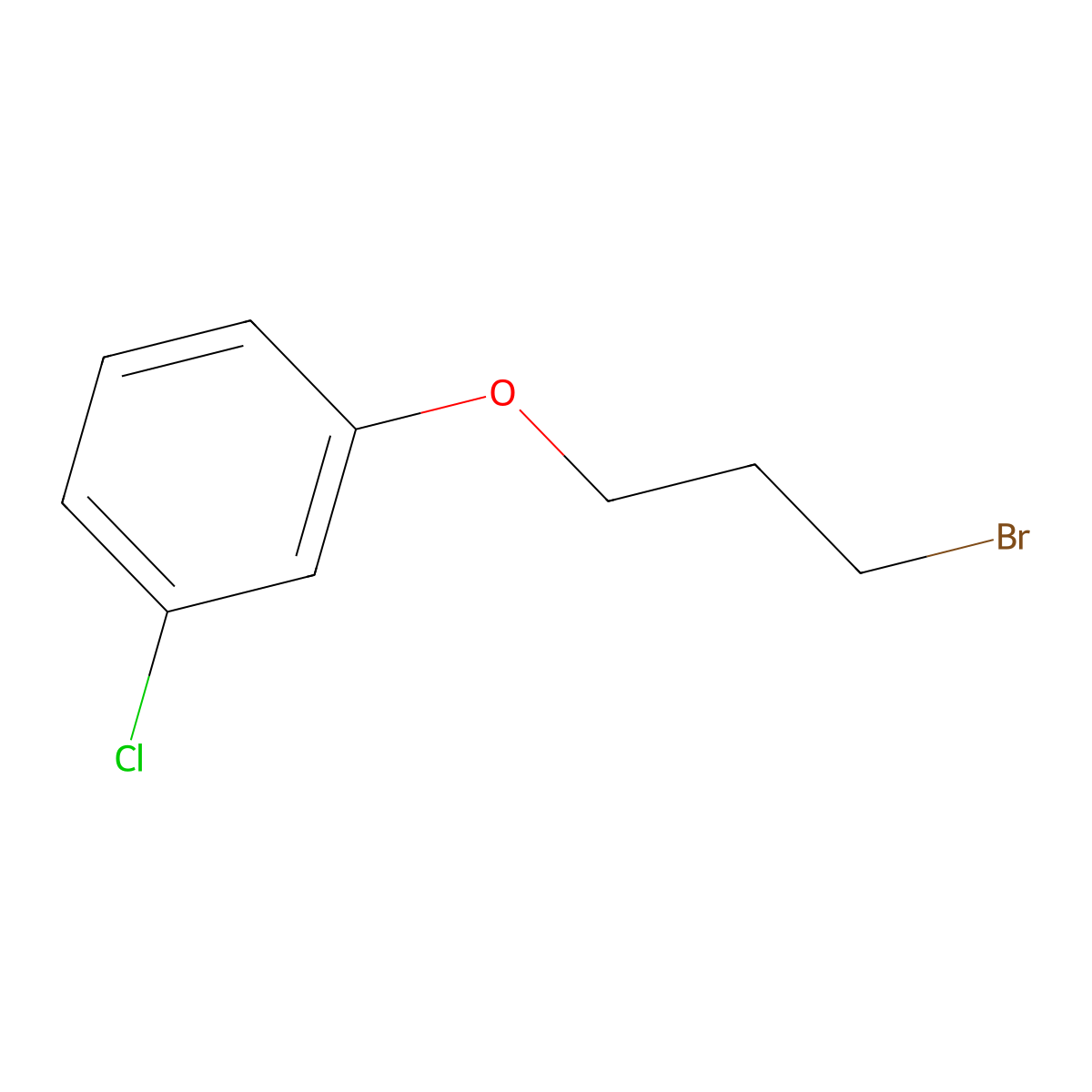 1-(3-Bromopropoxy)-3-chlorobenzene molecular structure, CAS 37142-46-4