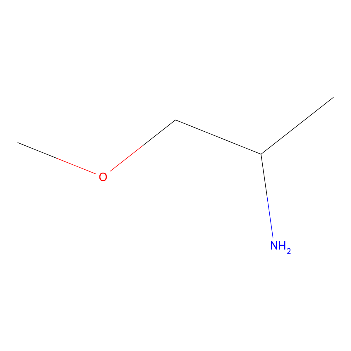 Methoxyisopropylamine molecular structure, CAS 37143-54-7