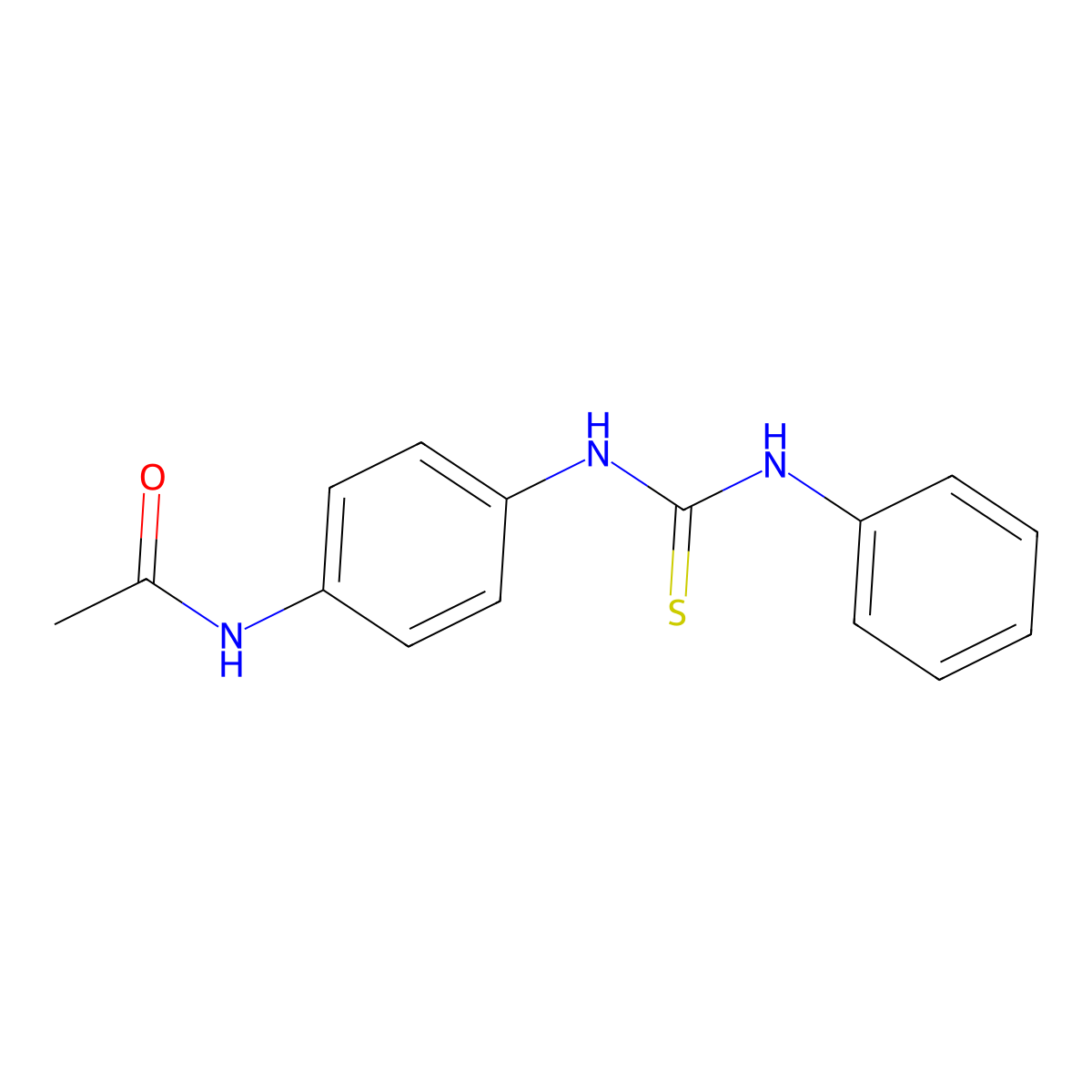 N-[4-(phenylcarbamothioylamino)phenyl]acetamide molecular structure, CAS 37143-80-9
