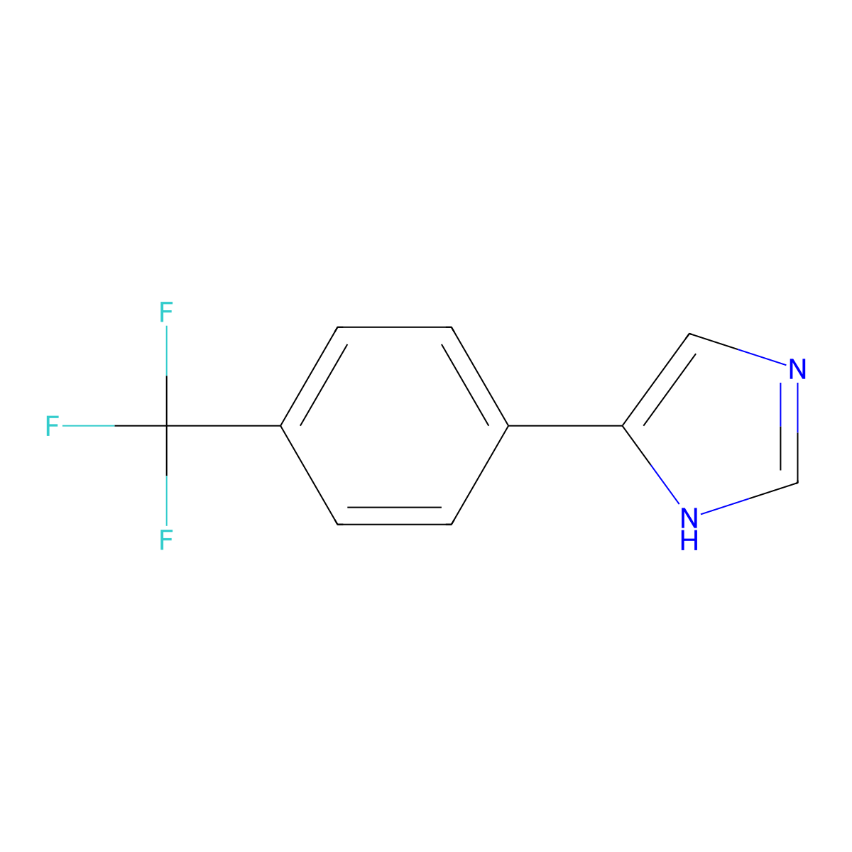 4-(4-(Trifluoromethyl)phenyl)-1H-imidazole molecular structure, CAS 37148-86-0