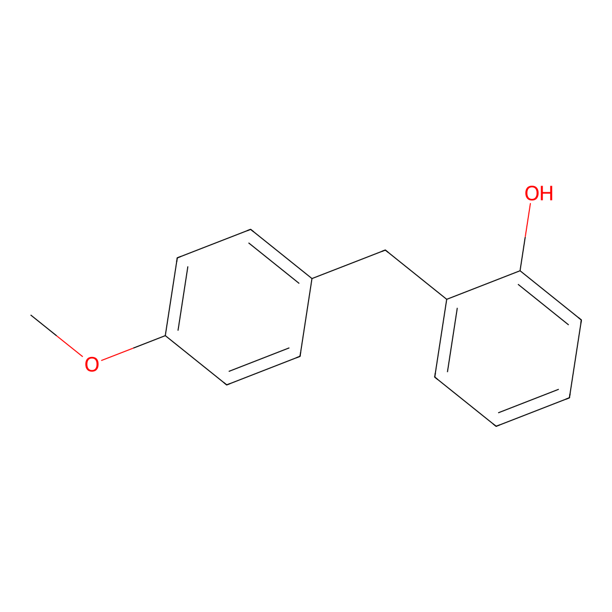 2-(4-Methoxybenzyl)phenol molecular structure, CAS 37155-50-3