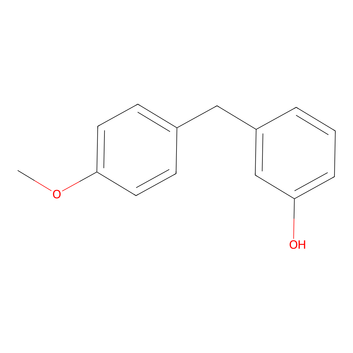 3-[(4-Methoxyphenyl)methyl]phenol molecular structure, CAS 37155-51-4