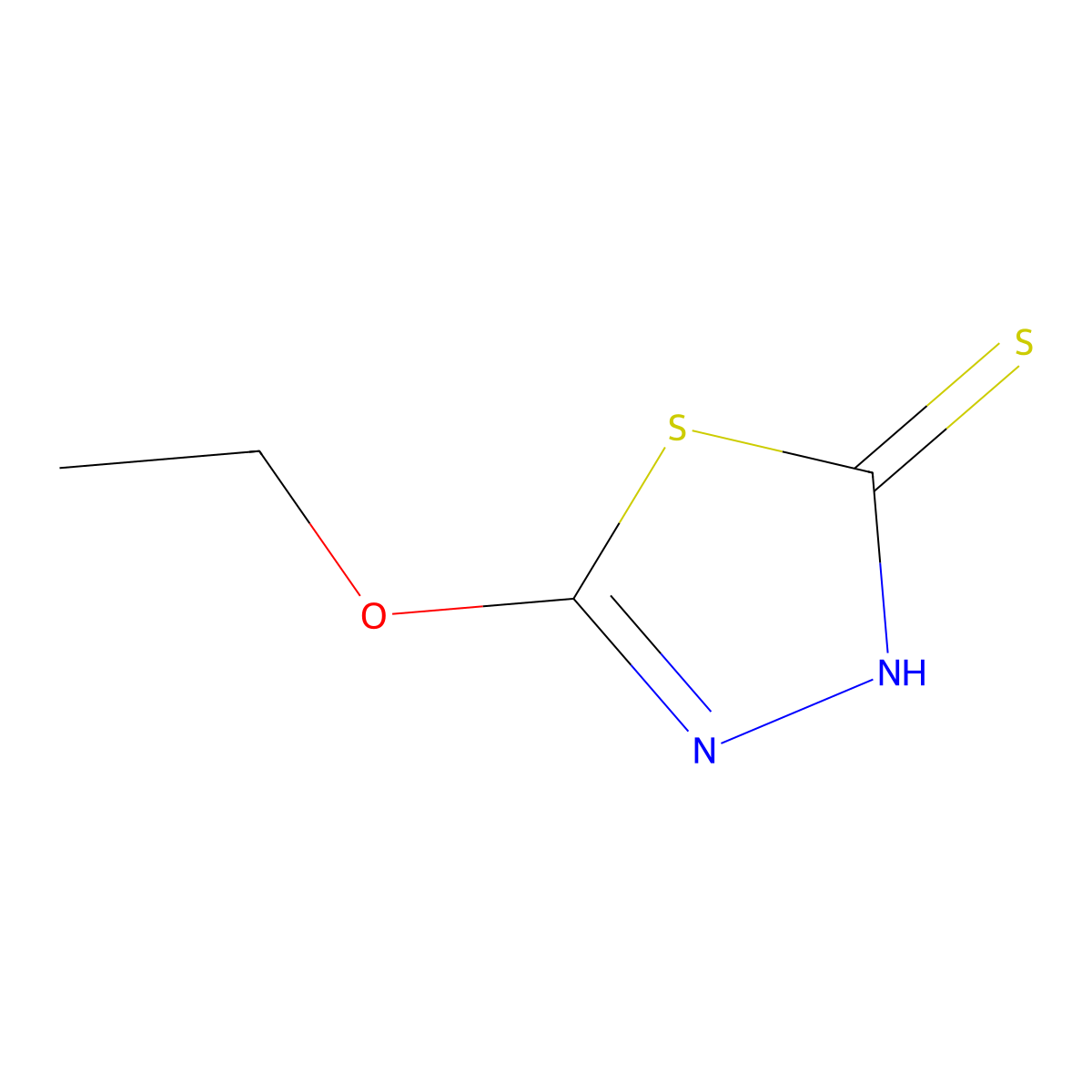 5-Ethoxy-1,3,4-thiadiazole-2-thiol molecular structure, CAS 37158-91-1