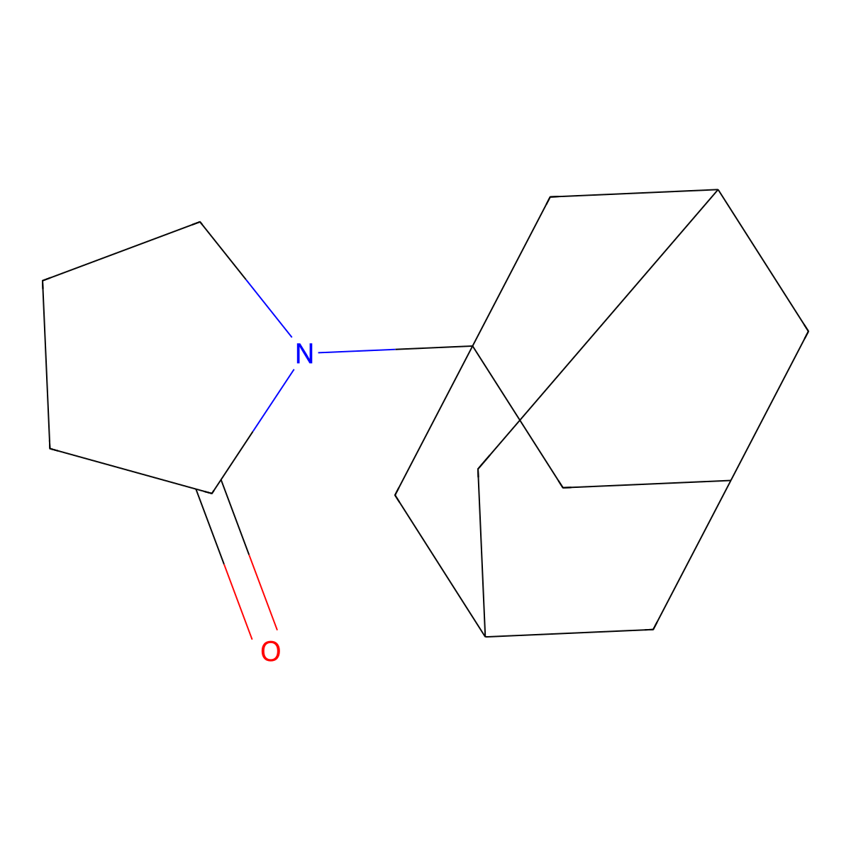 1-(1-Adamantyl)pyrrolidin-2-one molecular structure, CAS 3716-62-9